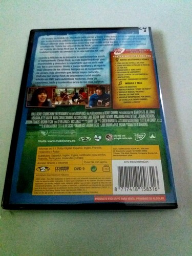DVD "CAMP ROCK" COMO NUEVO WALT DISNEY JONAS BROTHERS DEMI LOVATO MATTHEW DIAMON - Picture 2 of 2