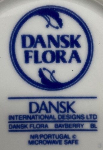 Tazza e piattino Dansk Bayberry blu - Foto 5 di 5