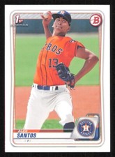 2020 Bowman Draft ALEX SANTOS 1st Year Baseball card HOUSTON ASTROS #139
