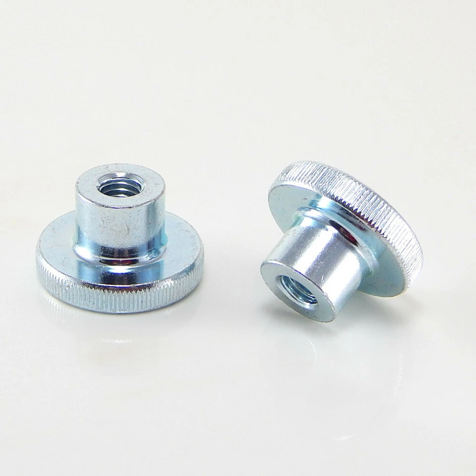 Rundmutter Rändelmutter hohe Form Raendelmuttern  verzinkt M4 - M8 DIN466 - Bild 2 von 4