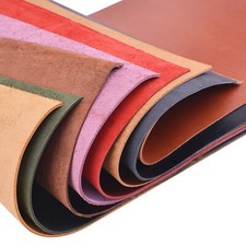 Leathercrafts Full Grain Leather Vegetable Tanned Pre-cut Cowhide Leather Pieces