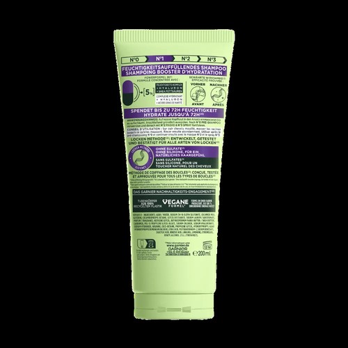 Garnier Fructis Shampoo Locken, Sofort gebändigte Locken, Ohne Silikone, 200 ml - Bild 3 von 3