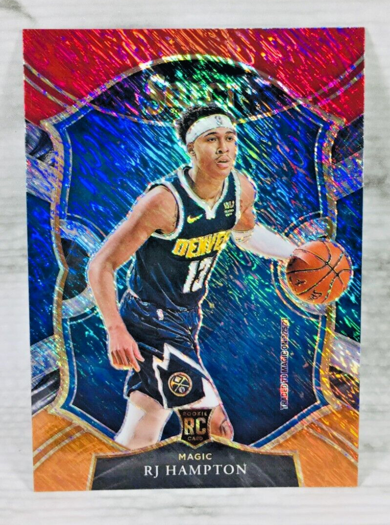 2020-21 PANINI SELECT #84 RJ HAMPTON RC ROOKIE (RED WHITE & ORANGE SHIMMER) (B)