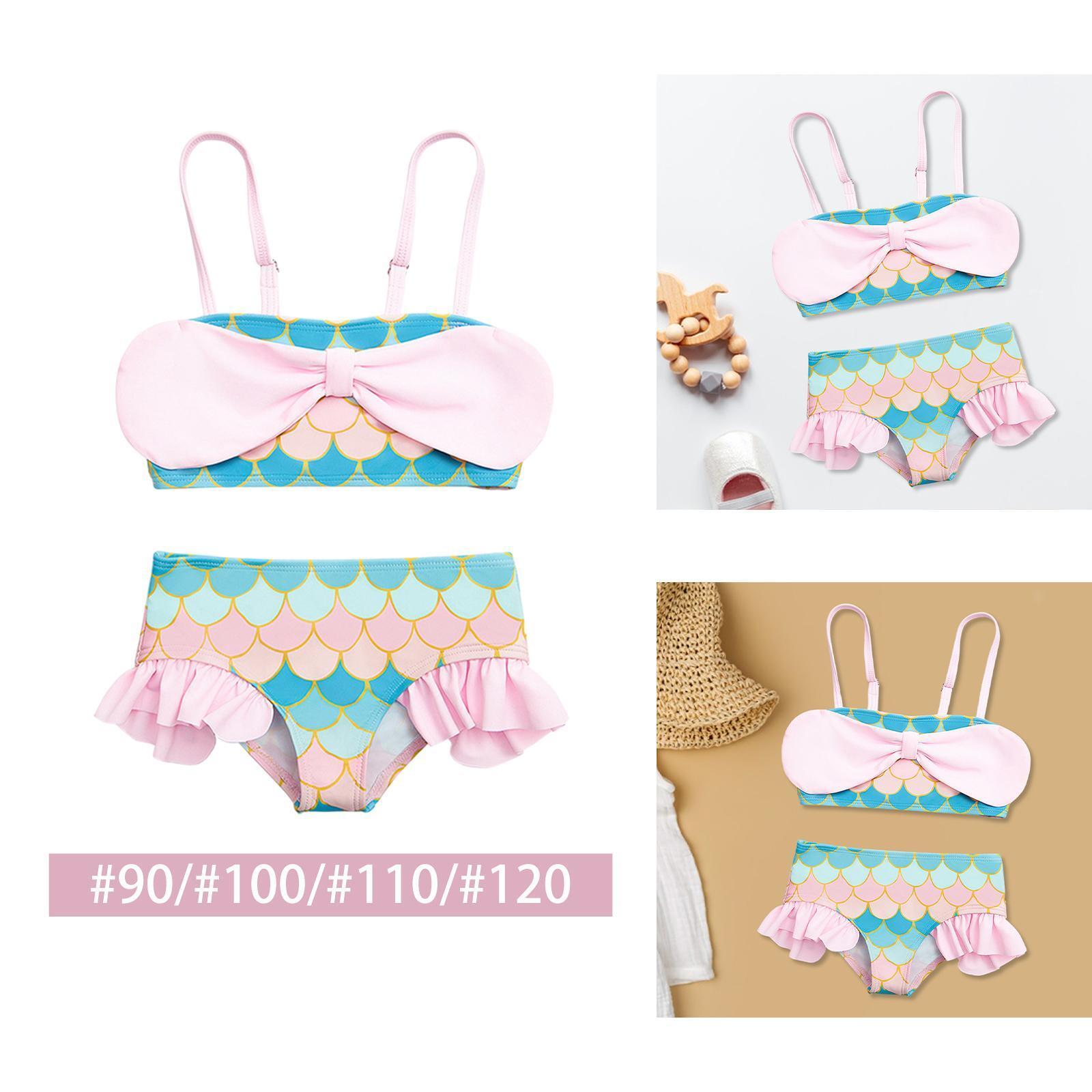 Girl Swimsuit Bikini Breathable Mermaid Girls Swimwear for Water Parks