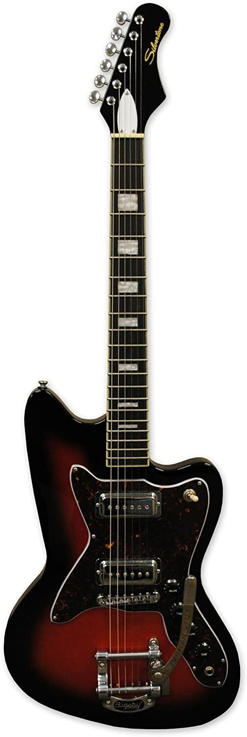 Silvertone Classic 1478 RSB Electric Guitar, Red Sunburst