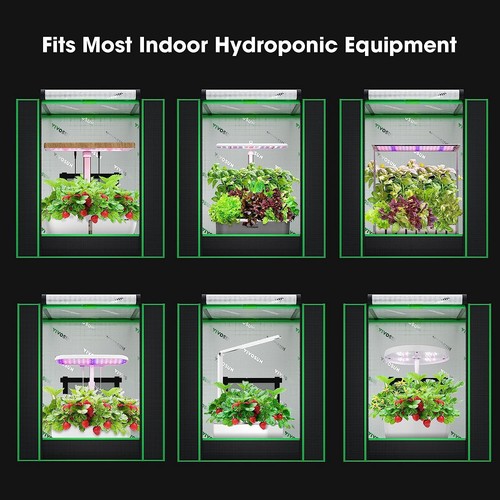 VIVOSUN Small Grow Tent 20”x14”x21” High Reflective Mylar Room Non Toxic - Picture 8 of 9