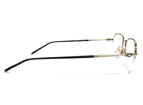 Montblanc Eyeglasses Frames MB0131O 002 Polished Gold Square Half Rim 52-20-145 - Picture 3 of 13