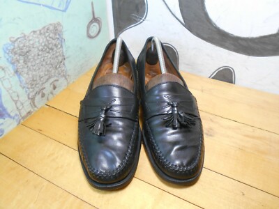 Allen Edmonds Rosario Black Leather Loafer shoes  w/ Tassles sz 10.5 B Grayson Tassel Loafer | Men main image 3