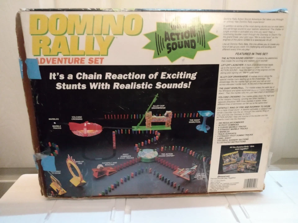 Incomplete Vintage Pressman Domino Rally Adventure Set w/ Dealer & 600+ Dominoes - Image 3 of 4