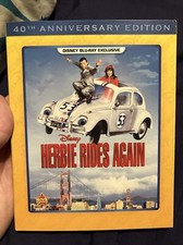 Disney Herbie Rides Again Love Bug Sequel on Blu-ray Volkswagen Beetle Movie