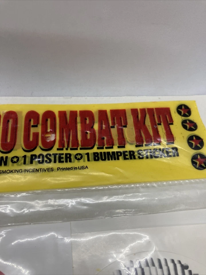 Vintage Anti Cigarette Smoke Tobacco Smoking Advertising Combat Kit Sealed/ 1991 - Image 4 of 4