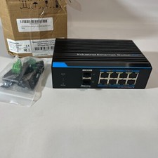 8 Ports Full Gigabit Managed PoE Switch with 2 Gigabit SFP Uplinks, 4 BT 90W PoE