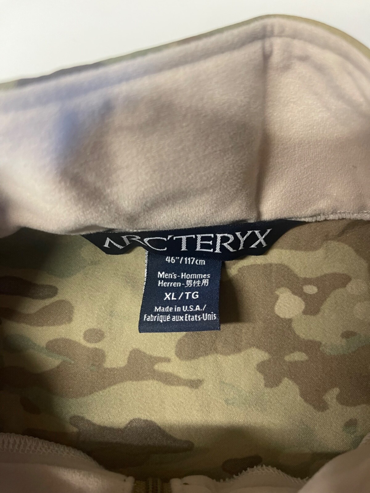 NUOVA Giacca Camicia Combattimento Mezza Conchiglia Mezza Conchiglia Arc'Teryx AF X Large 9504