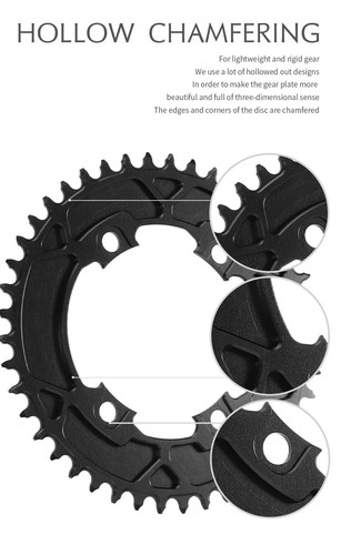 F107BCD Road Bike Chainring Round Oval 42-58 Teeth Support Chainwheel - Picture 21 of 42