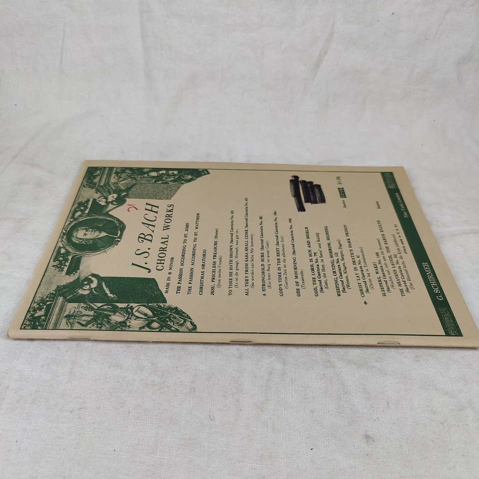 1964 Christ Lay In Death's Dark Prison J. S. BACH Choral Works пасхальная кантата 4 - Изображение 2 из 4