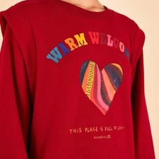 Farm Rio S Small Warm Welcome Sweater Dress Heart Graphic Print Sweatshirt Dress