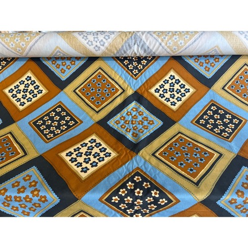 Vtg Janet Cornell Bandanna Fabric Hand Printed Fabric 1978 Upholstery Canvas BTY - Picture 2 of 8