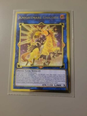 Yugioh/Maximum Gold El Dorado: (alternate art)Knighmare Unicorn (MGED-EN031) 
