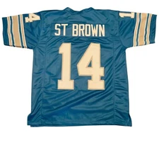 UNSIGNED  CUSTOM Stitched Sewn #14 Blue Jersey - M to 2XL