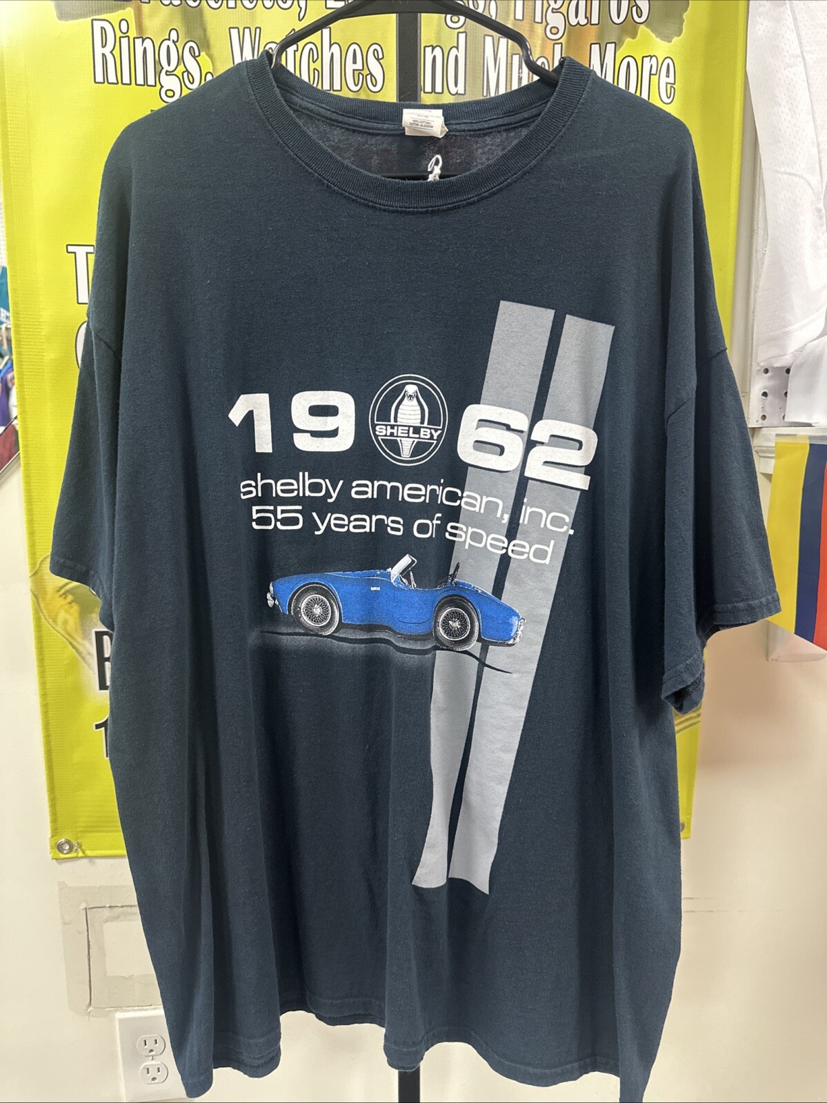 Shelby Cobra 1962 American, Inc. 55 Years Of Speed Design Shirt Men Size 2XL