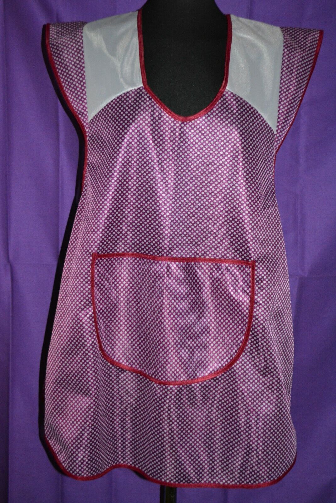 Wet Our shopping shop most popular Shiny DEDEDERON Nylon smock apron Sissy size 46-48 maid Maro