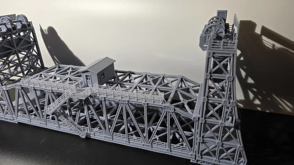 Puente elevador escala HO doble vía 1:87 Foto 3 de 4