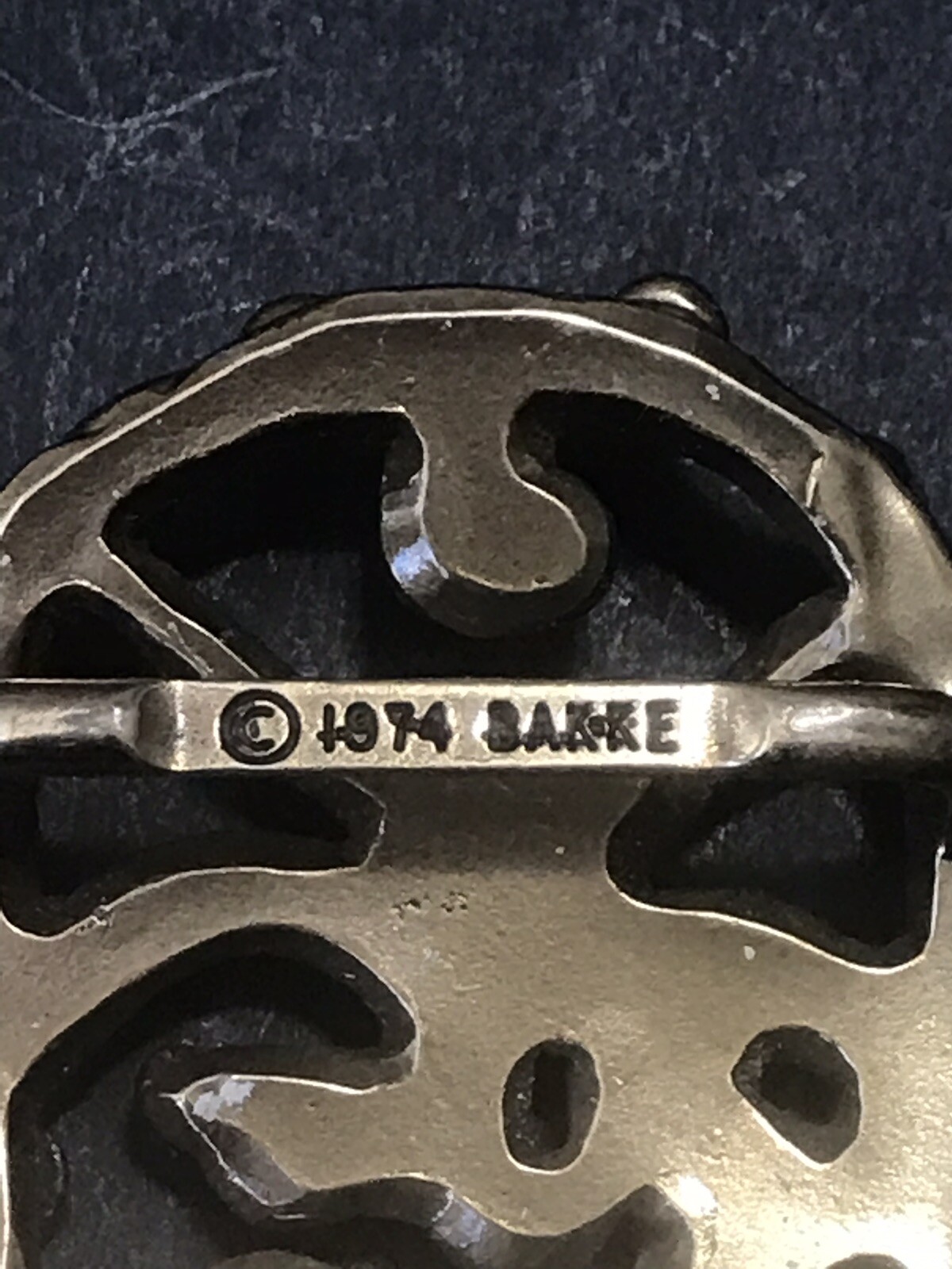 Studio Cast Solid Gold Tone Brass Brutalist Belt Buck… Gem