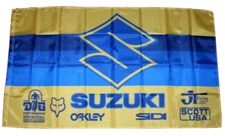 SUZUKI MOTORCYCLE 3'X5' FLAG BANNER MAN CAVE SCOTT USA JT RACING FAST SHIPPING