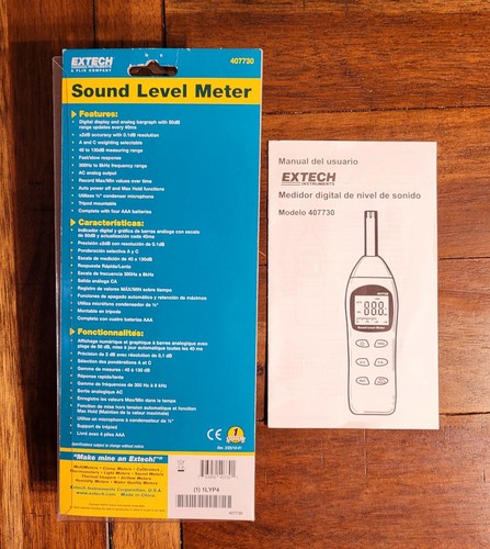 Extech Digital Sound Level Meter 407730 - Picture 3 of 3