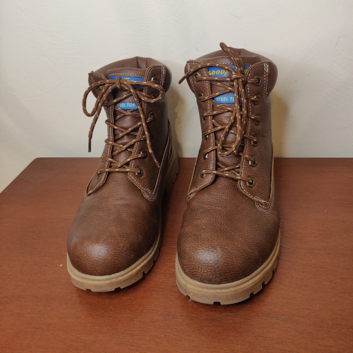Goodyear Men\'s Boots Size 7.5 Maverick ST Brown Leather Steel Toe. Amazon.com: Durango® Maverick Pro™ Steel Toe Waterproof  main image 2