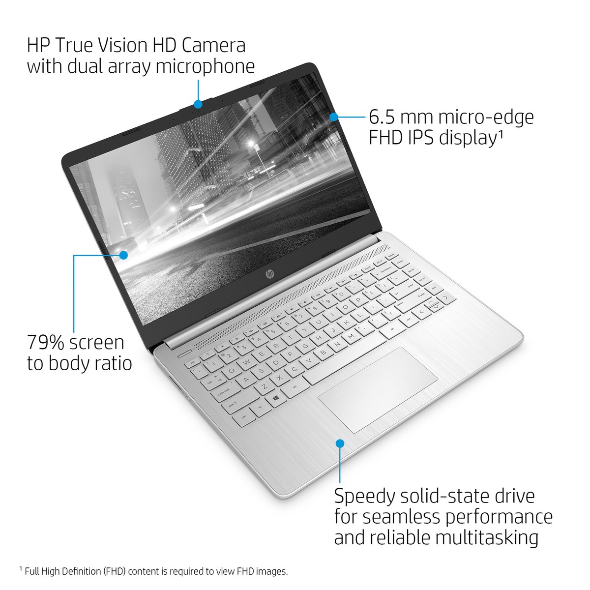HP 14-dq1043cl 14 inch (256GB, Intel Core i3 10th Gen., 1.20GHz