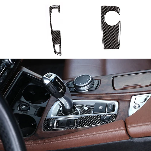 Para BMW F10 Serie 5 Accesorios interiores de fibra de carbono Cubierta completa del kit 2011-2017 - Imagen 5 de 12