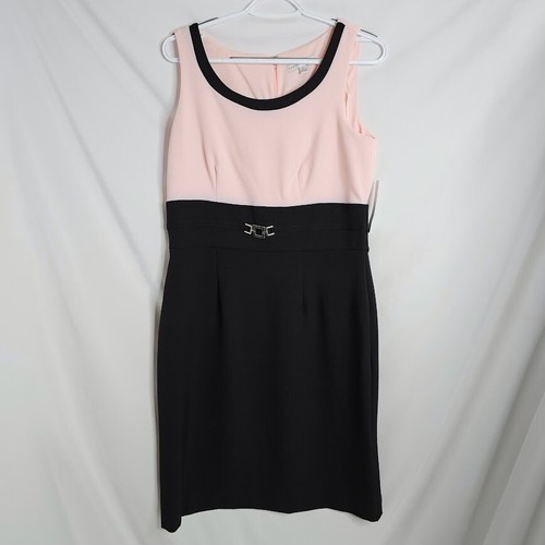 NWT SANDRA DARREN Dress & Jacket BLACK & BLUSH PINK size 8 Office Preppy Chic - Picture 8 of 10