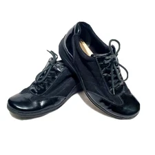 Easy Spirit Elviras Black Casual Walking Comfort Shoes Size 8.5 W