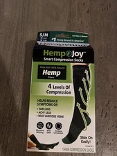 Hemp Joy Smart Compression Socks 4 Levels S/M New
