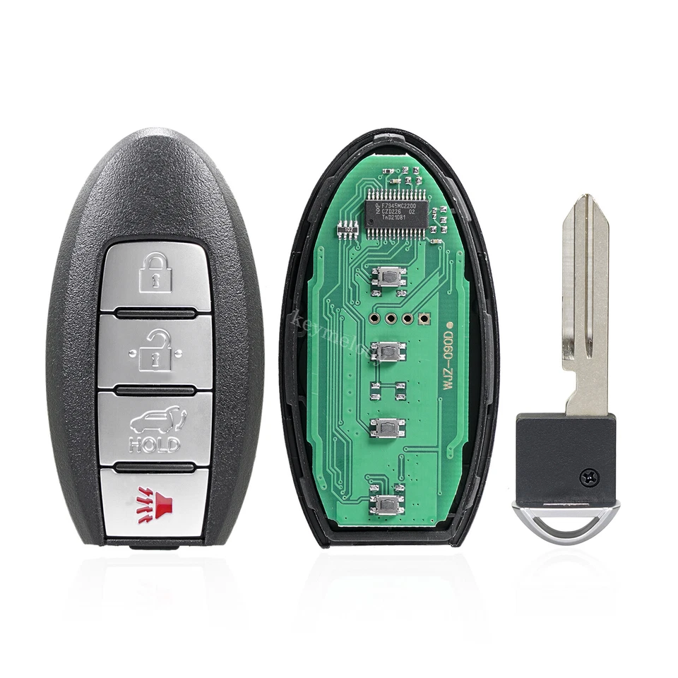 Para 2014 2015 2016 2017 Nissan Rogue Entrada sin llave Smart Prox Control remoto Coche Llavero Foto 2 de 4