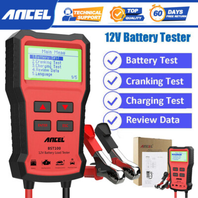 ANCEL BST100 12V Car Battery Tester Analyzer Test Load for Car Truck Motorcycle