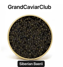 Siberian Baerii 125g Caviar In Sealed Tin Classic Choice 24-48hr Air Shipping