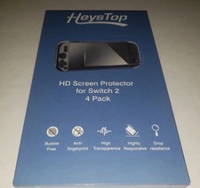 Heystop HD Screen Protector for Nintendo Switch 4 Pack BRAND NEW Sealed