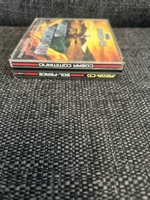 Sega Mega CD Sol Feace and Cobra Command Double Pack With Manuals