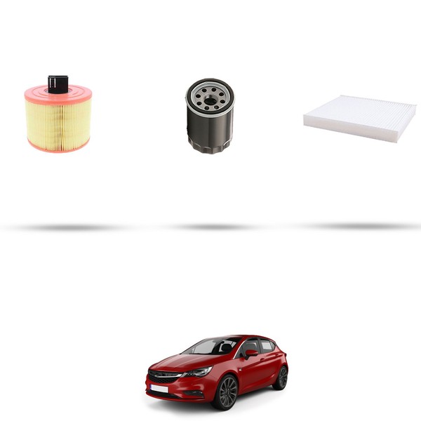 Hoffcar Set Service - 3 Filter FüR Opel Astra K 1.0 77Kw Von 2015-image
