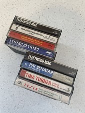 Vtg Classic Rock Cassette Lot of 8 Fleetwood Mac Rumors Tina Turner Mellencamp