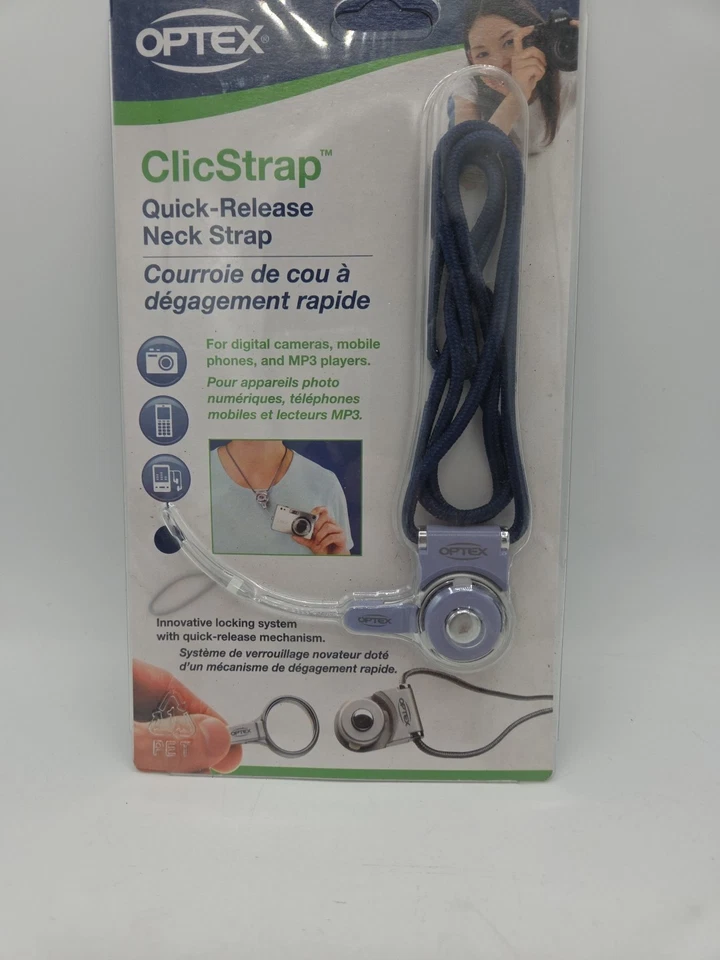 Optex Clicstrap Quick Release Neck Strap BLUE  Digital Compact Camera Gift Idea - Image 4 of 4