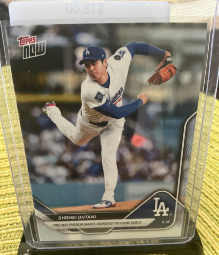 2025 Topps Now, Shohei Ohtani, #307, Two-Way Phenom Makes Dodgers Pitching Debut