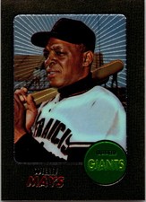 1997 Topps Finest Mays #22-1968 Topps #50 Reprint-Willie Mays-SF Giants
