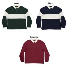 Gap Men's Long Sleeve Classic Fit 100 Cotton Rugby Polo Shirt