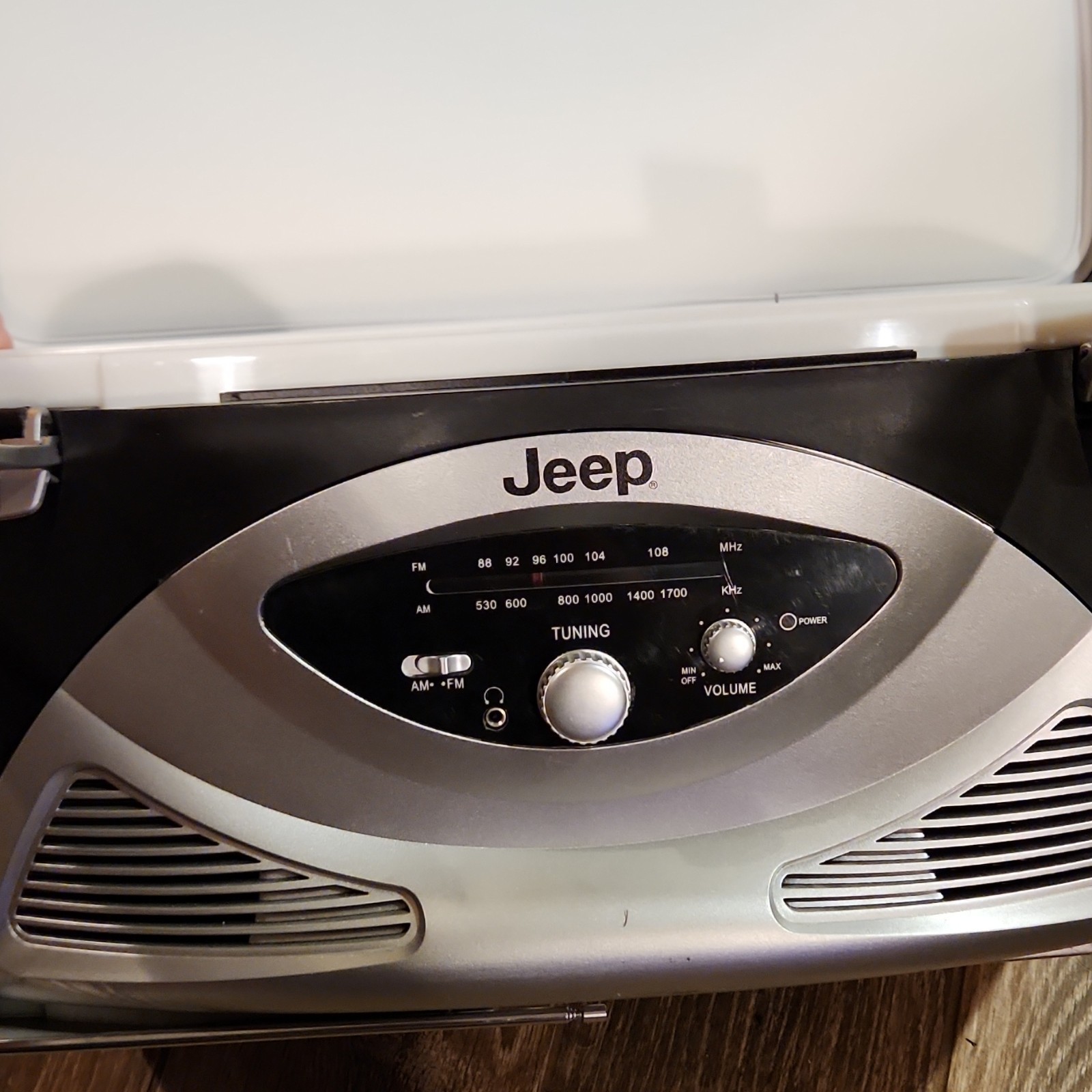 With Built-in Radio Black Silver White Plastic