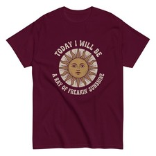 Ray Of Freaking Sunshine T-Shirt | Sun With Face | Determined Optimism | S-5XL