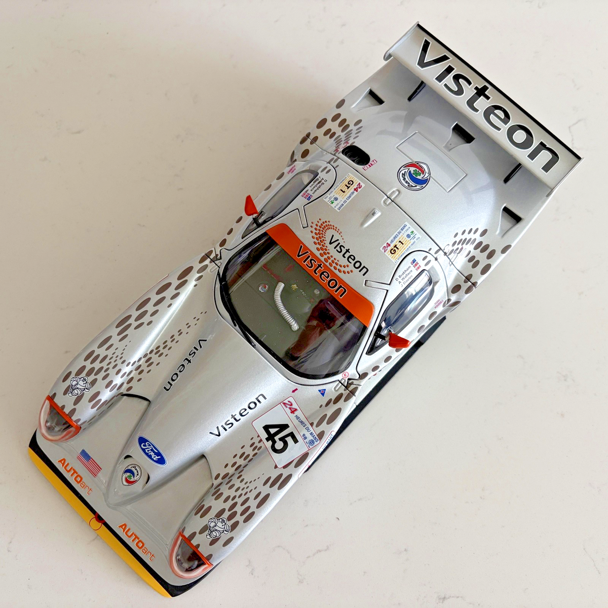 AUTOart Panoz Esperante GTR-1 #45 Silver Diecast Model 1/18 1:18