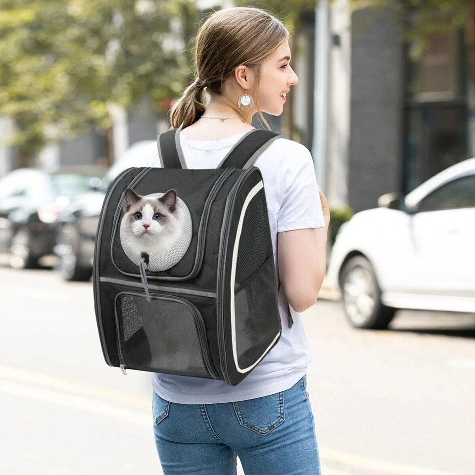 Haustier Rucksack Hunderucksack Tiertragetasche Tragetasche Hunde Katzenrucksack - Bild 2 von 4